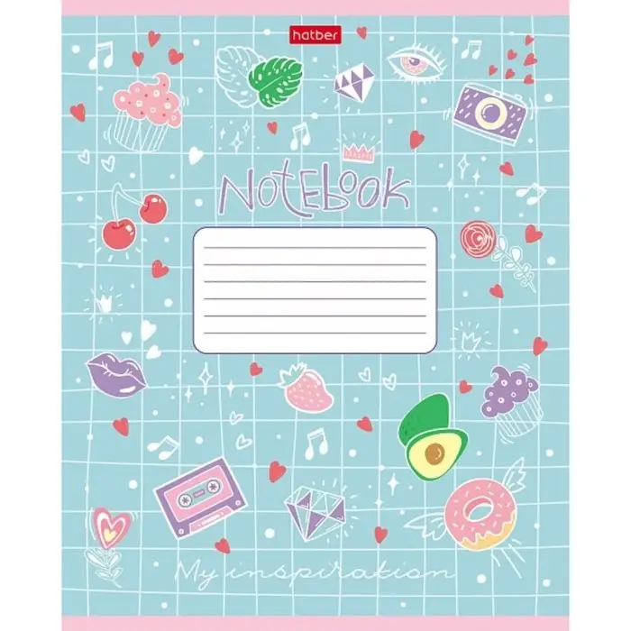 Тетрадь 24л кл Замечтательно!, обл мел карт, скругл углы, бл 65 г/м2, МИКС