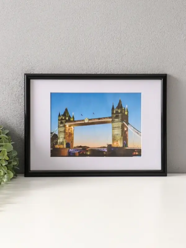 Фоторамка для фото 21х30 см, с паспарту 15х21 см, Vivo, чёрный