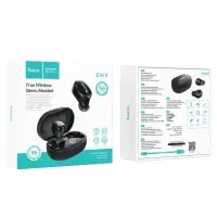 Наушники беспроводные Hoco E11, TWS, вакуумные, Bluetooth 5.1, 40/300 мАч, шумоподавление, чёрные