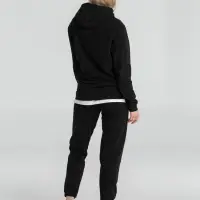 Толстовка с капюшоном унисекс Hoodie, черная, размер XS