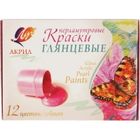Краски акриловые Луч Перламутровые 12цв 22С 1412-08