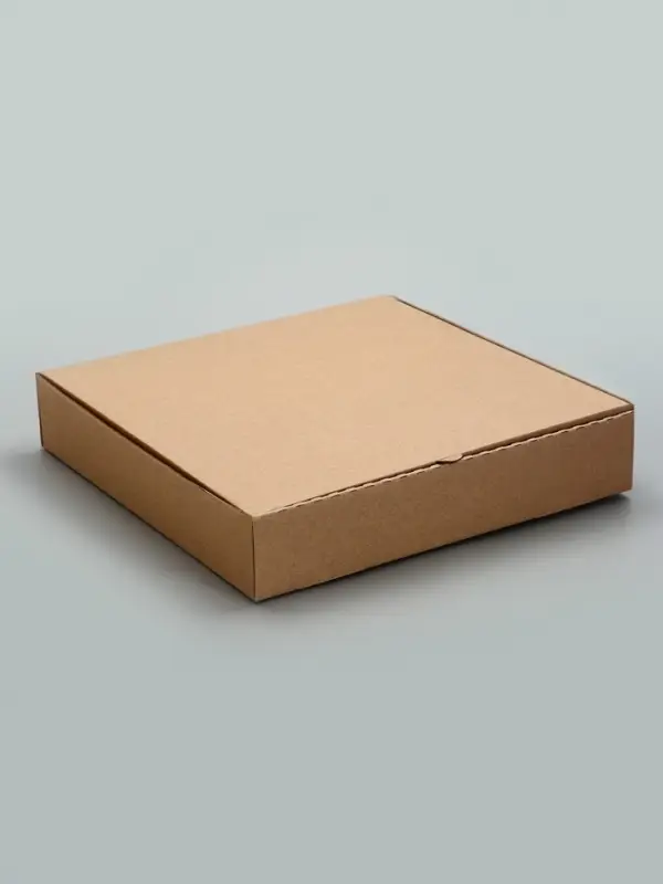 Коробка для пиццы, бурая, 32&times;32&times;6 см
