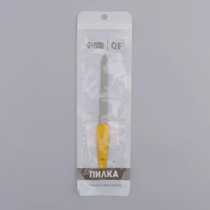 Пилка металлическая для ногтей, 15 см, цвет золотистый