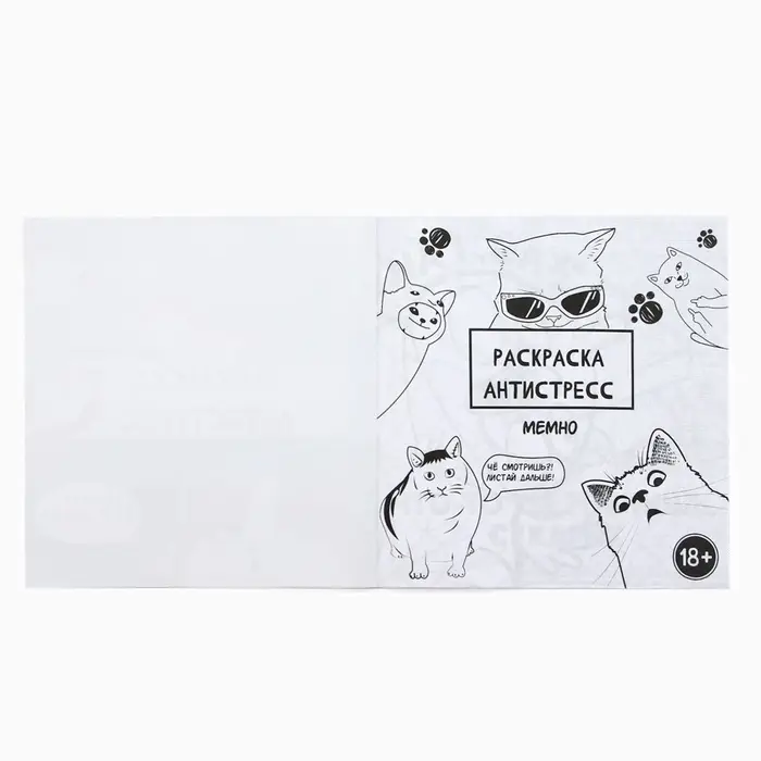 Раскраска-антистресс "Мемы - это жиза", 96 стр. 25х25 см.