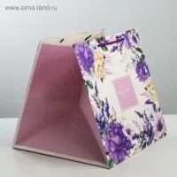 Квадратный пакет &laquo;Счастье есть&raquo;, 30&times;30&times;30 см
