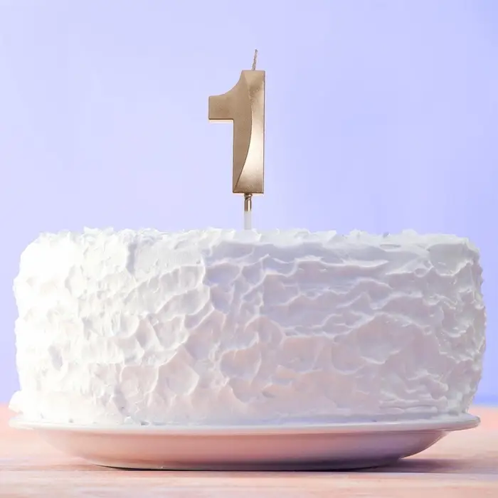 Свеча для торта, цифра &laquo;1&raquo;, 11.5&times;2.3 см