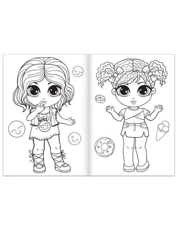 Раскраска для девочек &laquo;Каникулы на пляже&raquo;, А4