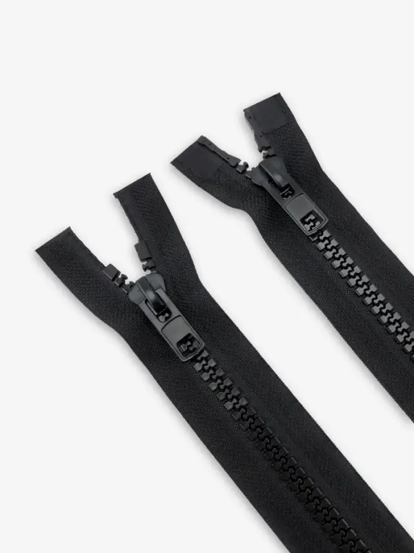 Молния &laquo;Трактор&raquo;, №10, разъёмная, 2 замка, замки автомат, 90 см, чёрная