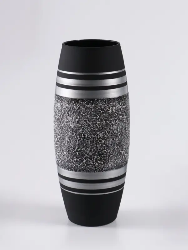 Ваза &laquo;Империал&raquo;, h=26 см, стекло, чёрная