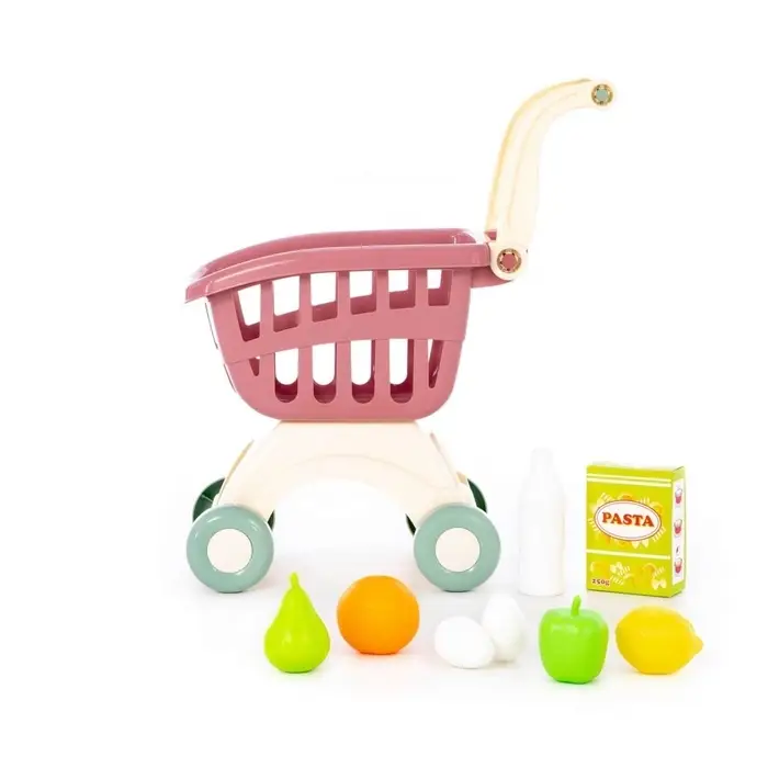 Тележка для маркета "Мини" с набором продуктов, 8 элементов 14089
