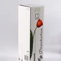 Ваза «Соблазн», прямая, h=26 см, стекло, бело-серебристая Ваза «Соблазн», прямая, h=26 см, стекло, бело-серебристая