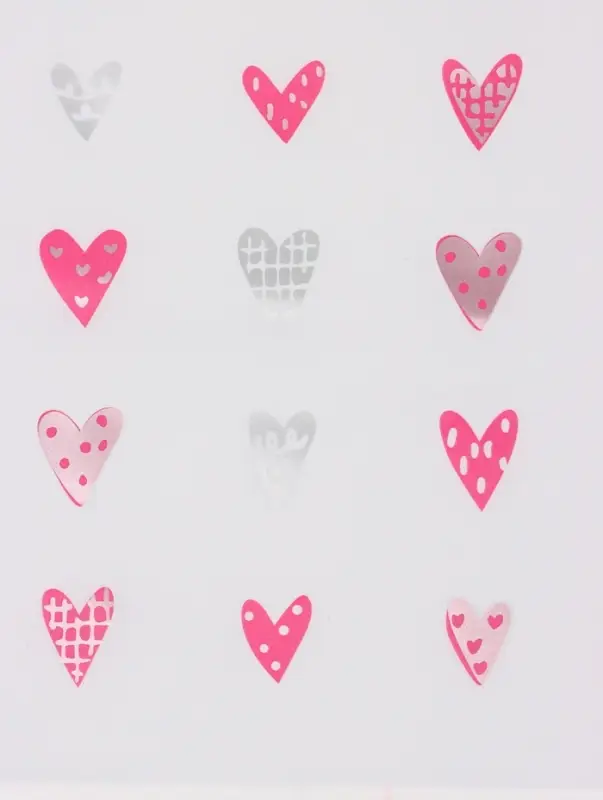 Пакет с петлевой ручкой "Сердечки" 45 х 35 х 8 см  80 мкм