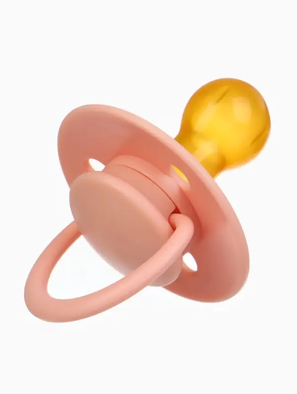 Набор классических пустышек, 2 шт., латекс, нюд/персиковый, в контейнере, от 6 мес., M&B Набор классических пустышек, 2 шт., латекс, нюд/персиковый, в контейнере, от 6 мес., M&B