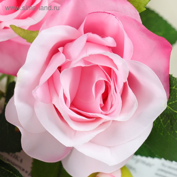 Цветы искусственные  Цветы искусственные "Розочки кустовые" 8х65 см, розовый