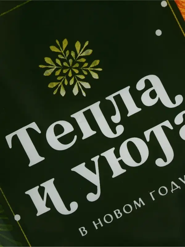 Блюдо сервировочное новогоднее &laquo;Тепла и уюта&raquo;, 12&times;35 см, стекло