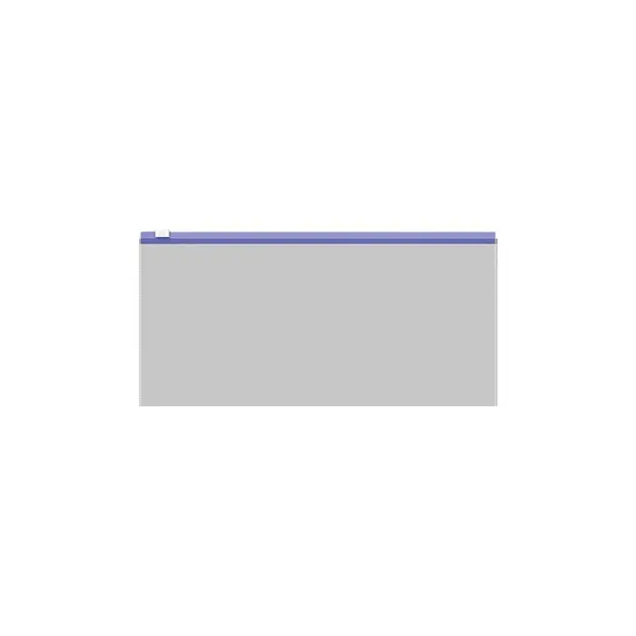 Папка-конверт на ZIP-молнии Travel (255&times;130 мм), 120 мкм, ErichKrause Fizzy Clear, с цветной молнией, микс, до 100 листов