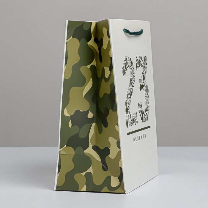 Пакет подарочный ламинированный вертикальный, упаковка, «23 февраля», MS 18 х 23 х 10 см Пакет подарочный ламинированный вертикальный, упаковка, «23 февраля», MS 18 х 23 х 10 см