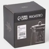 Заварочный чайник Magistro &laquo;Шейди&raquo;, 350 мл, металлическое сито, стекло