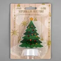 Фигурка новогодняя &laquo;Ёлочка&raquo;, 11 см, 1 LED, свечение тёплое белое