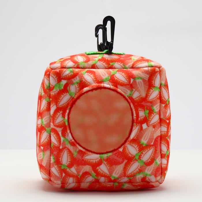 Подвесной домик-кубик Подвесной домик-кубик "Клубничка", 17 х 17 х17 см