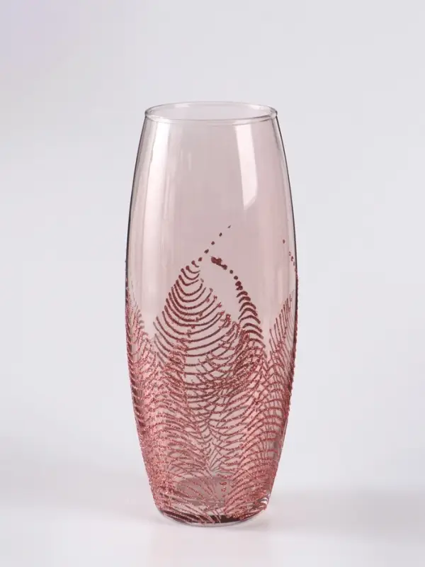 Ваза «Тодес» овал, h=26 см, стекло, светло-розовая Ваза «Тодес» овал, h=26 см, стекло, светло-розовая