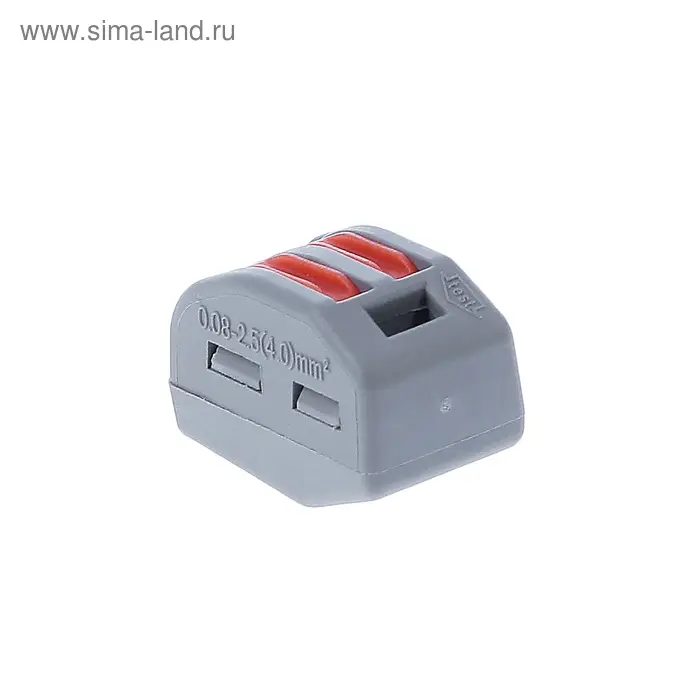 Клемма строительно монтажная Smartbuy, 2 отверстия с рычагами