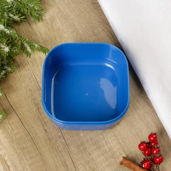 Ланч-бокс новогодний «Зима время мечтать», 700 мл, синий