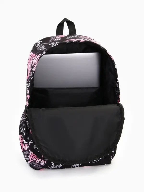 Рюкзак молодёжный на молнии, с карманами, 30&times;13&times;42 см, розовый