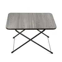 Стол туристический складной, 75&times;50&times;50/62 см, ЛДСП, цвет ясень чёрный