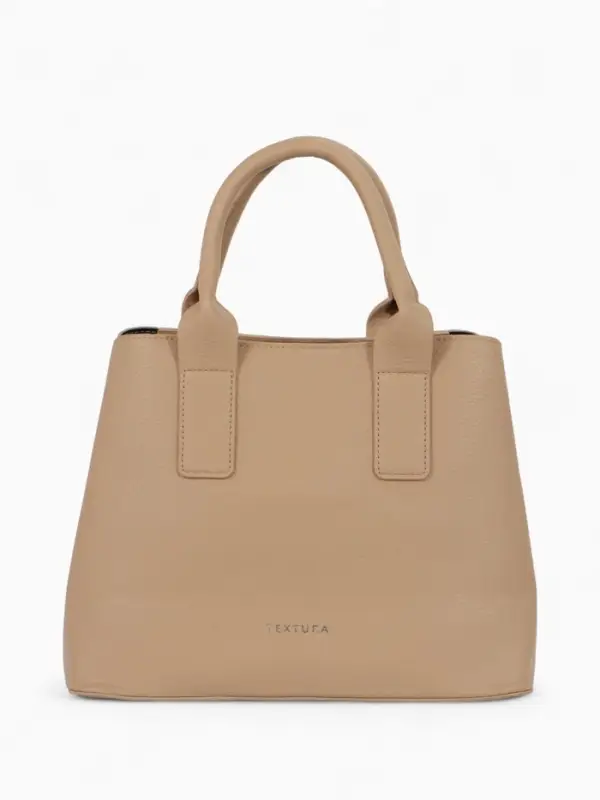 Сумка женская тоут TEXTURA на молнии, 32&times;12&times;24 см, бежевая