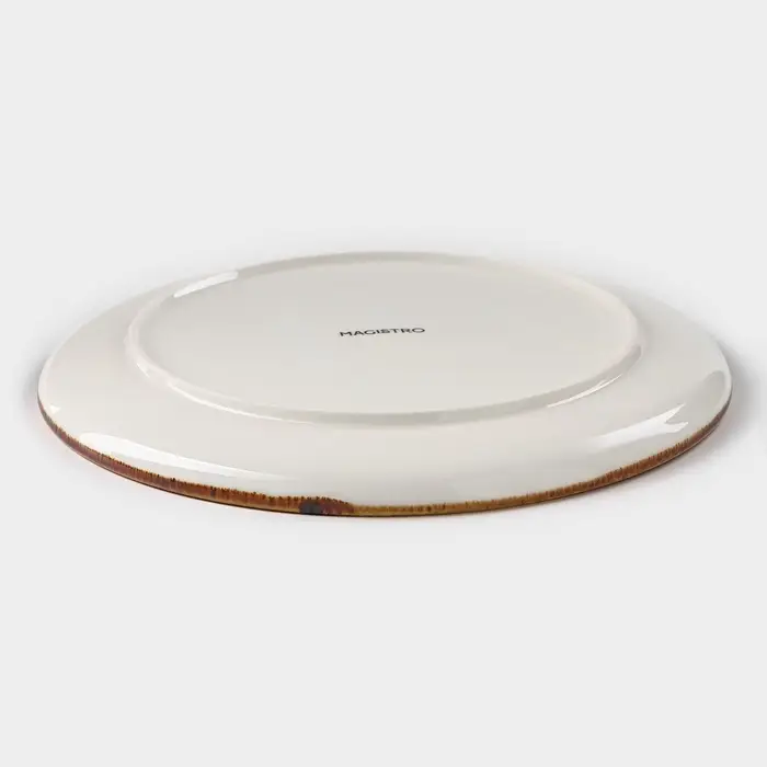 Тарелка Magistro &laquo;Церера&raquo;, d=20.3 см, фарфор, белая