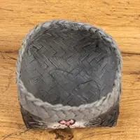 Корзинка &laquo;Кот&raquo;, 8&times;8&times;13 см, бамбук, серая