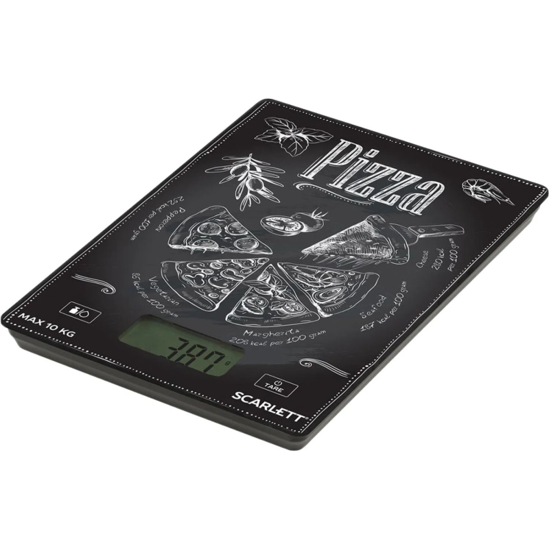 Весы SCARLETT SC-KS57P66, кухонные, 10кг, черный