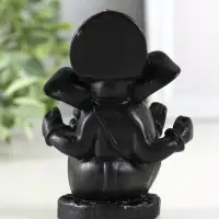 Фигура гипс "Ганеш" 9х8 см, черный Фигура гипс "Ганеш" 9х8 см, черный