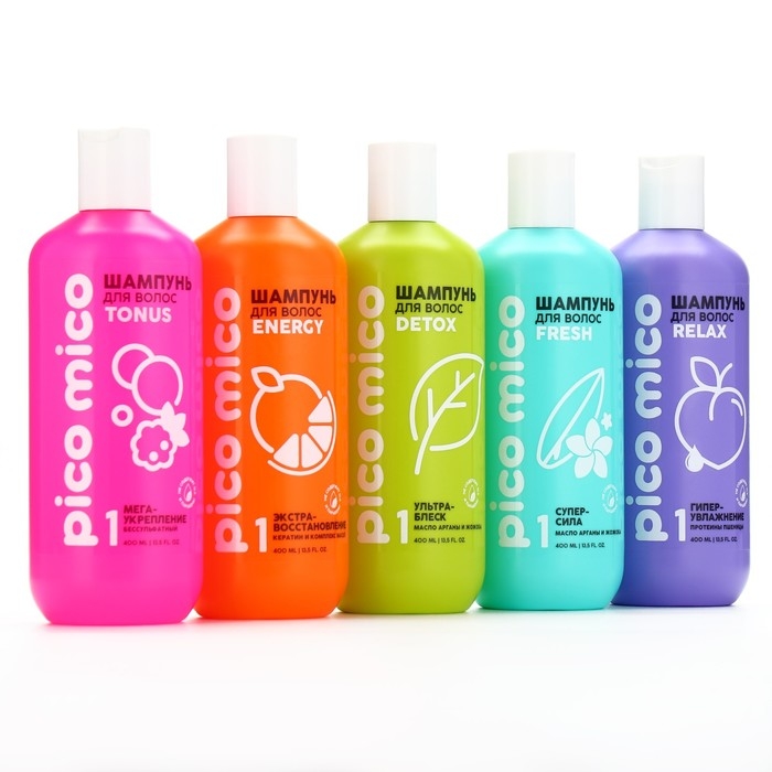 Шампунь с маслом арганы и жожоба, ультраблеск, 400 мл, PICO MICO Шампунь с маслом арганы и жожоба, ультраблеск, 400 мл, PICO MICO