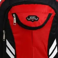 Рюкзак туристический 37 л, с карманами, с увеличением, 35&times;16&times;53/65 см, красный