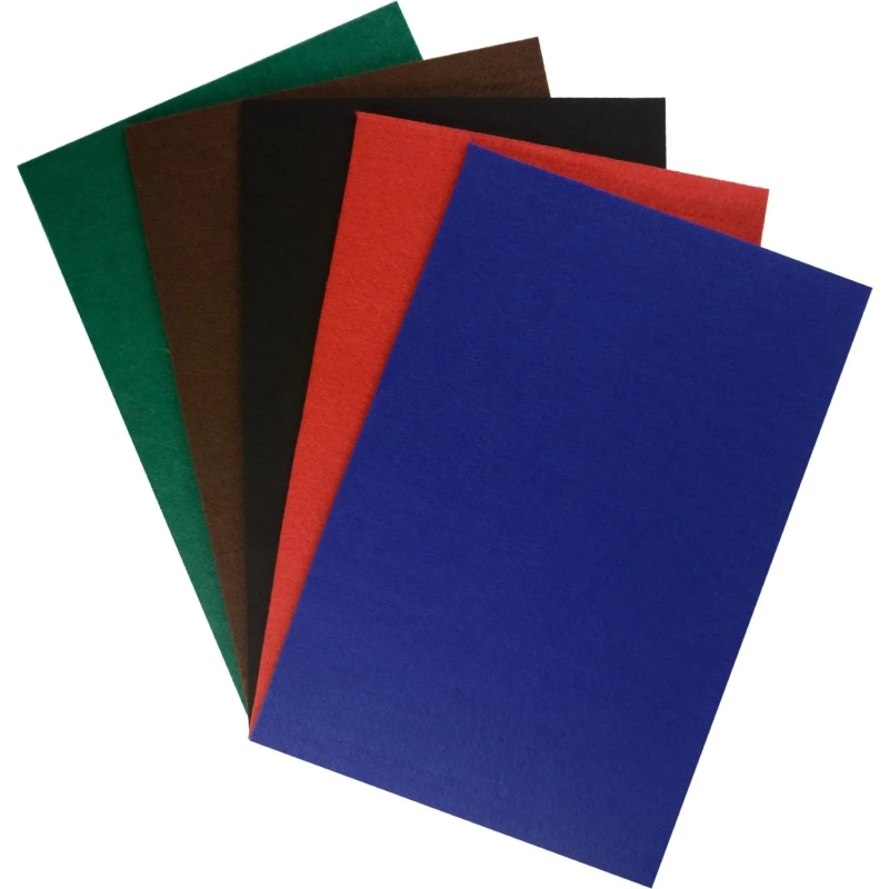 Набор Фетра для рукоделия,4мм,530 г/м.кв.,базовые цвета 5 л.5 цв,11-405-235