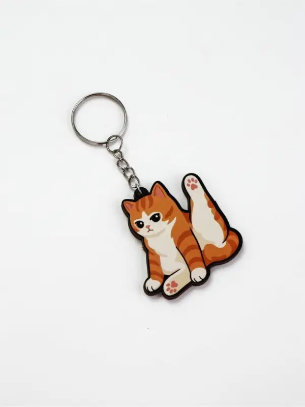Брелок для ключей &laquo;Кот&raquo;, дерево, 4.5&times;5 см