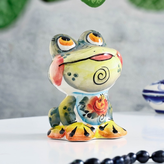 Сувенир Сувенир "Квакушка", гжель, цвет