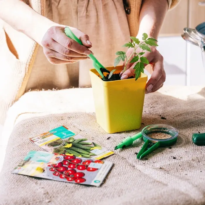 Набор посадочного инструмента: конус - 2 шт., сеялка, пикировщик, пластик, Greengo