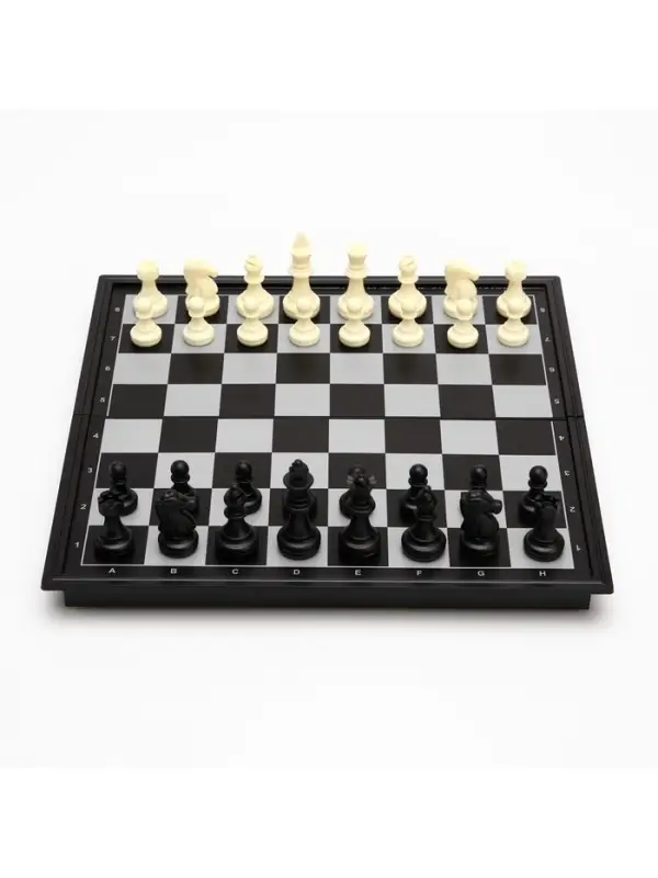 Шахматы с шашками и нардами &laquo;Классика&raquo;, 3 в 1, магнитная доска 25&times;25 см