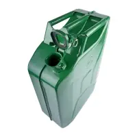 Канистра топливная металлическая вертикальная 20 Л (зелёная) AVS VJM-20