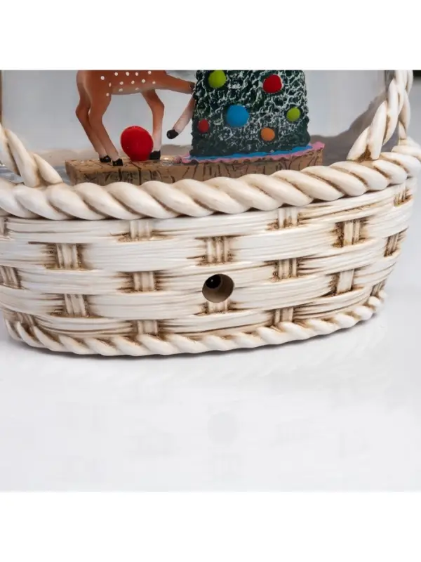 Светодиодная фигура &laquo;Зимние искорки&raquo;, 20.3&times;15&times;9 см, музыка, от батареек ААх3, USB, свечение тёплое белое