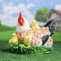 Садовая фигура из полистоуна &laquo;Курица Наседка&raquo;, 27&times;20&times;22 см