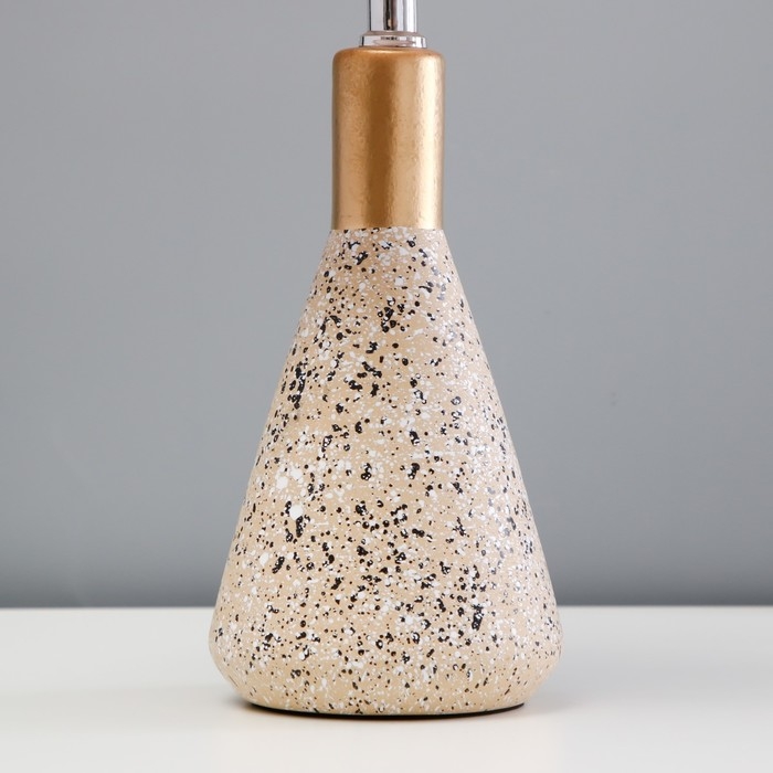 Настольная лампа Настольная лампа "Леона" Е14 40Вт бежево-золотой 23х23х41 см