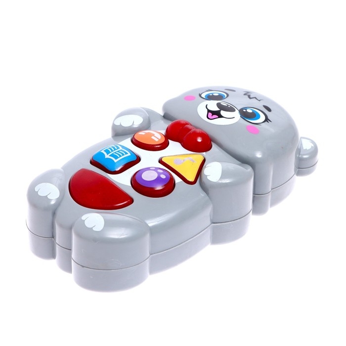 Музыкальная игрушка «Любимый мишутка Лакки», звук, свет, цвет серый Музыкальная игрушка «Любимый мишутка Лакки», звук, свет, цвет серый