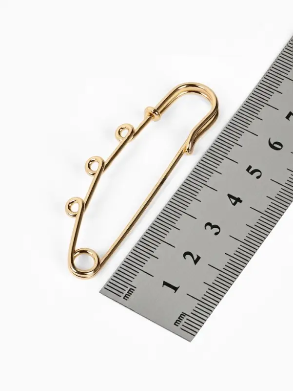 Булавка для подвесок PO-065 №04, (набор 2 шт.) 65&times;5 мм, цвет золото