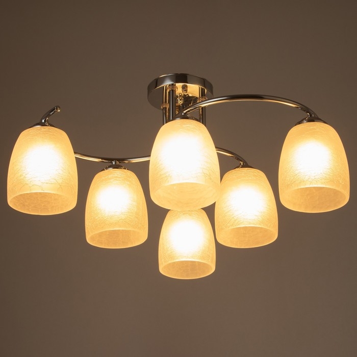 Люстра Люстра "Августа" 6xЕ27 40Вт хром 58х58х25 см BayerLux