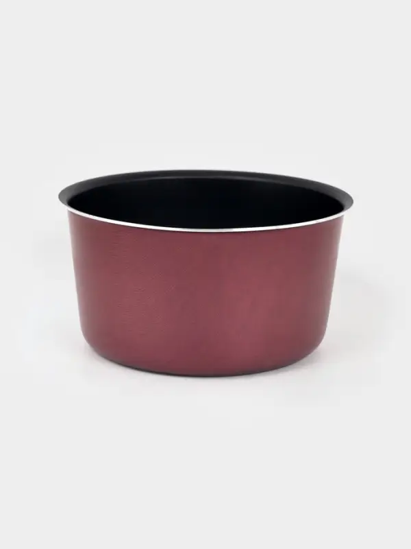 Форма для куличей, d=14 см, антипригарное покрытие, без крышки, бордовая