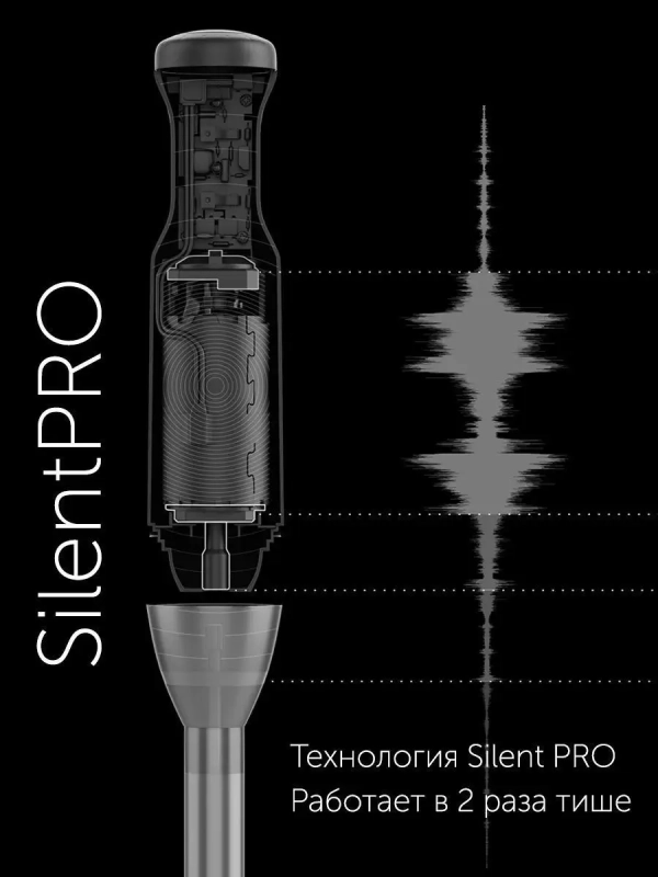 Блендер погружной тихий PHB 1583L Silent